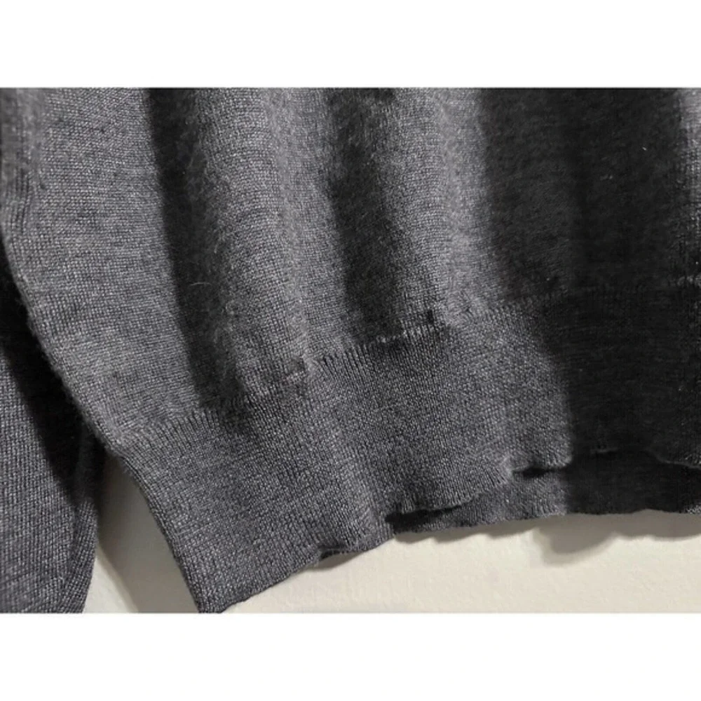Tricots St Raphael Platinum Gray sweater‎ Merino Wool Silk-Cashmere Men’s large